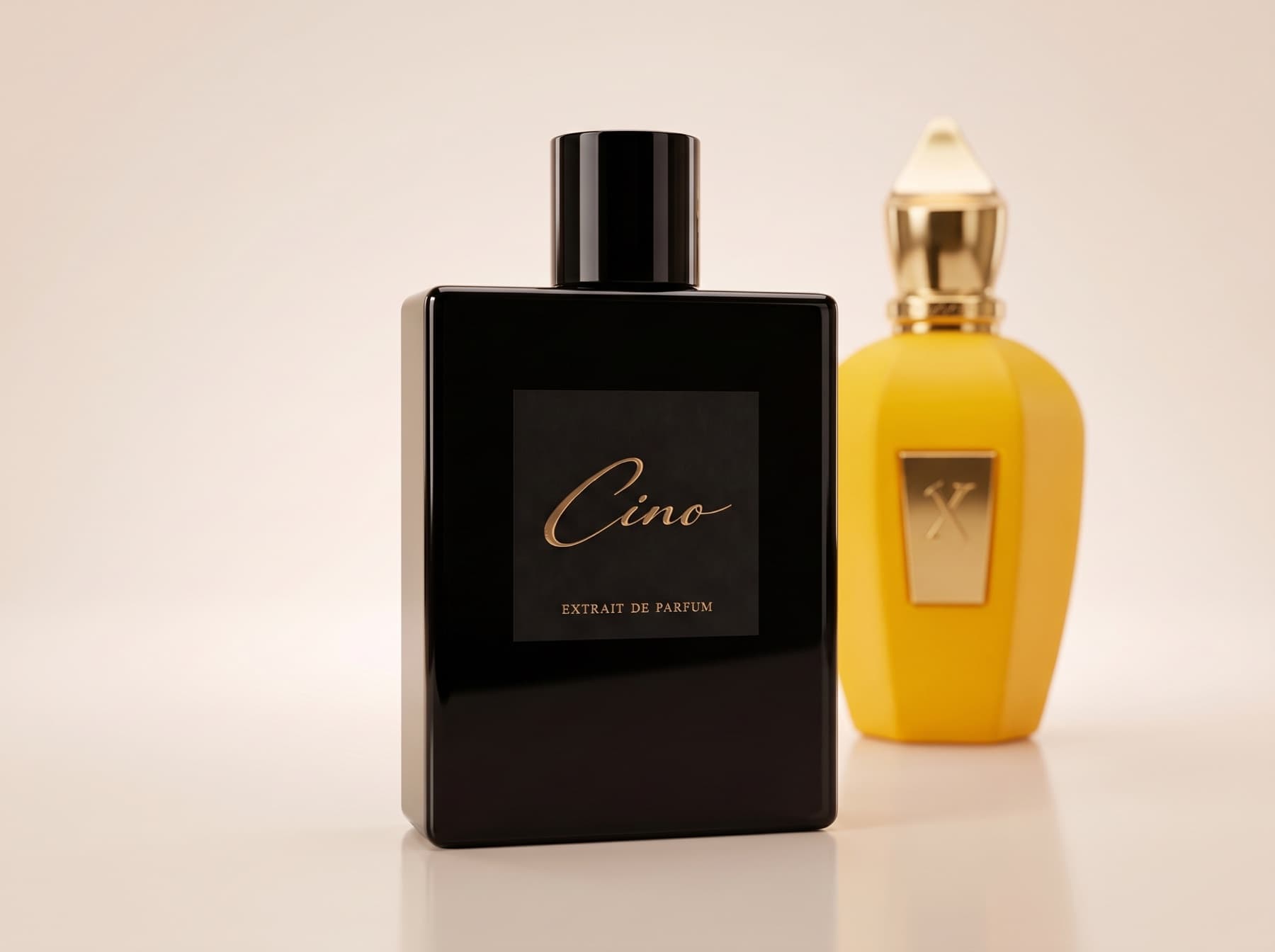 Cino Jardin Doré neben Xerjoff – Erba Gold
